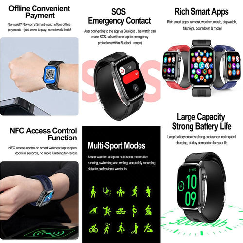 AbhiWatch Model AW101 — Advanced Health Monitoring Smartwatch